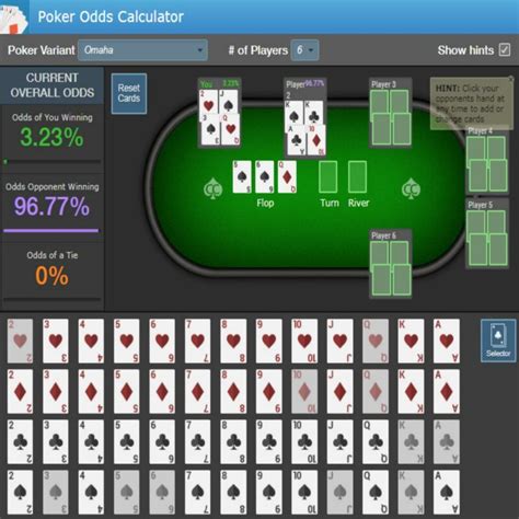 poker omaha odds calculator|Omaha Odds Calculator .